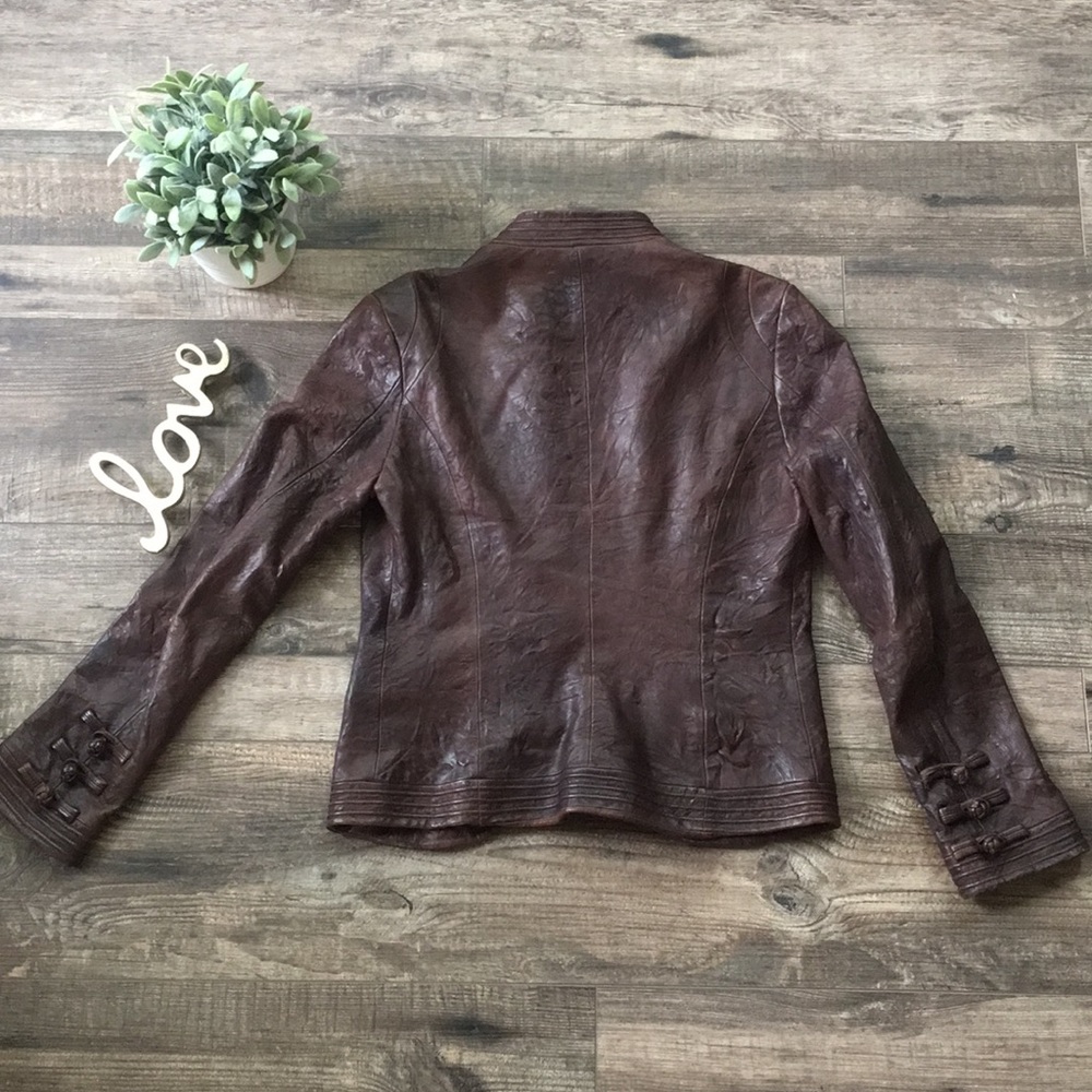 Shanghai Tang Leather Jacket - Picture 6 of 7